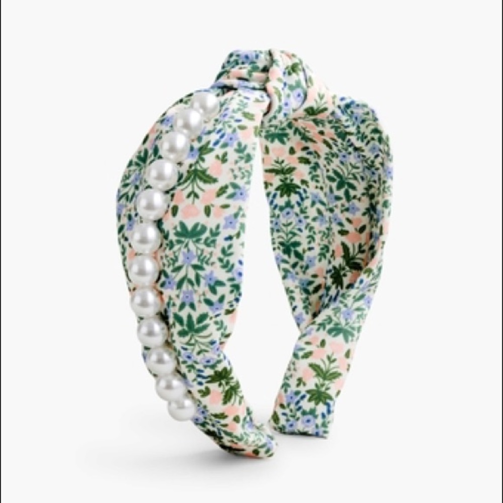 New Rifle Paper Co. Peral Floral Top knot Headband